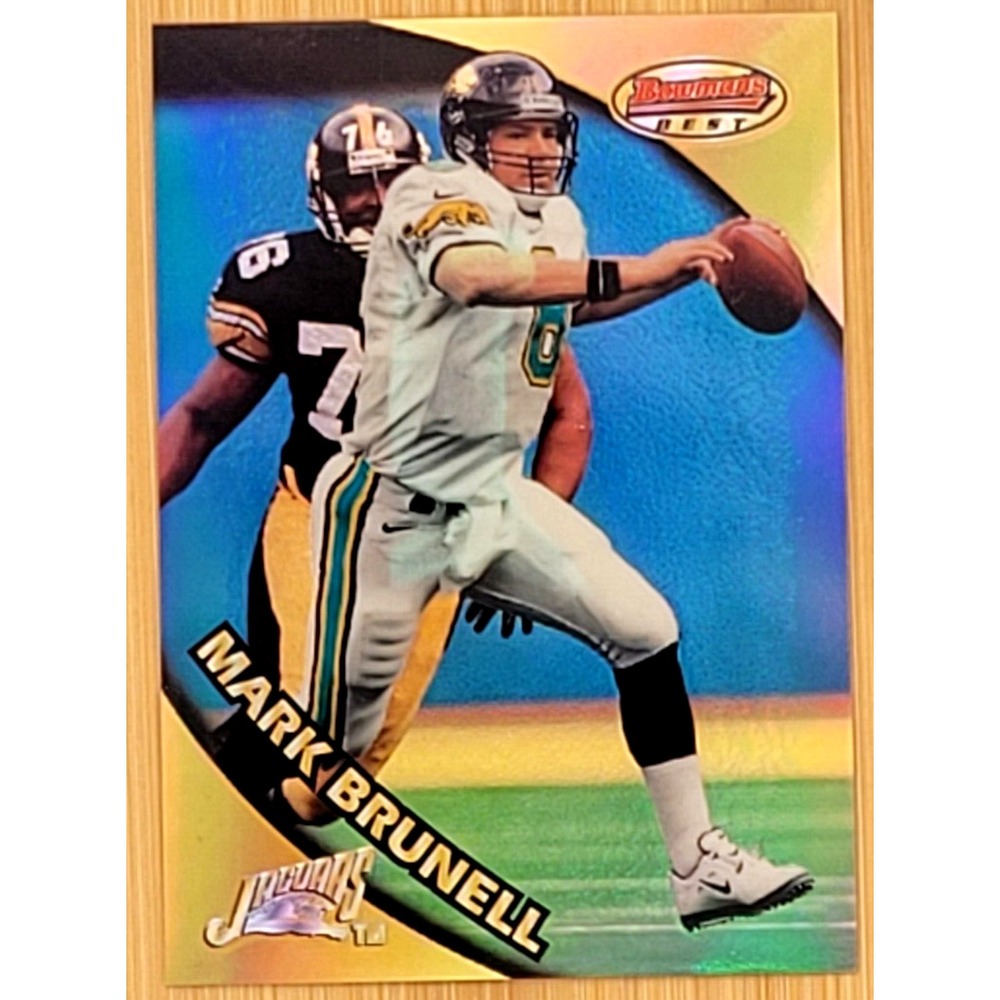 1997 BOWMAN BEST‎ PREVIEW MARK BRUNELL REFRACTOR BBP13
